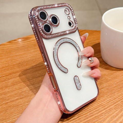 Luxury Crystal Ring Holder Case – Brown