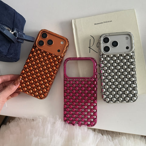 Pink queen Metal Studded Luxe Case