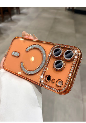 Luxury Crystal Ring Holder Case – Brown