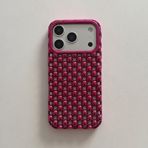 Pink queen Metal Studded Luxe Case