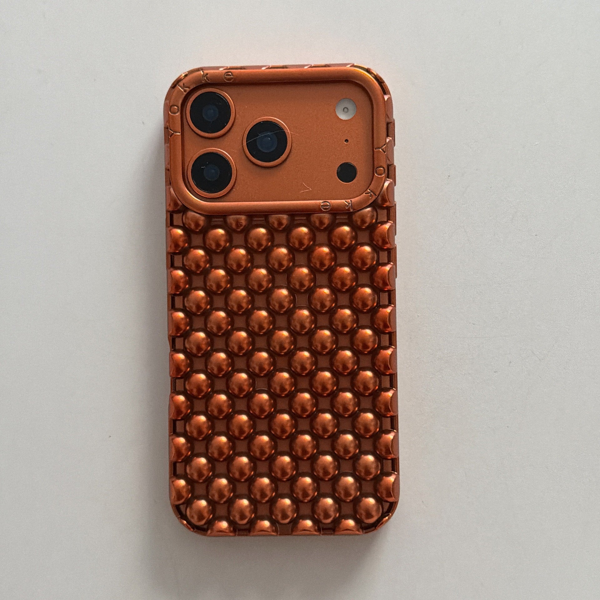 Bronze Metal Studded Luxe Case