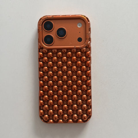 Bronze Metal Studded Luxe Case