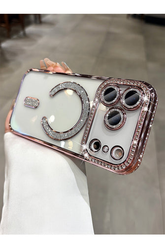 Luxury Crystal Ring Holder Case – Brown