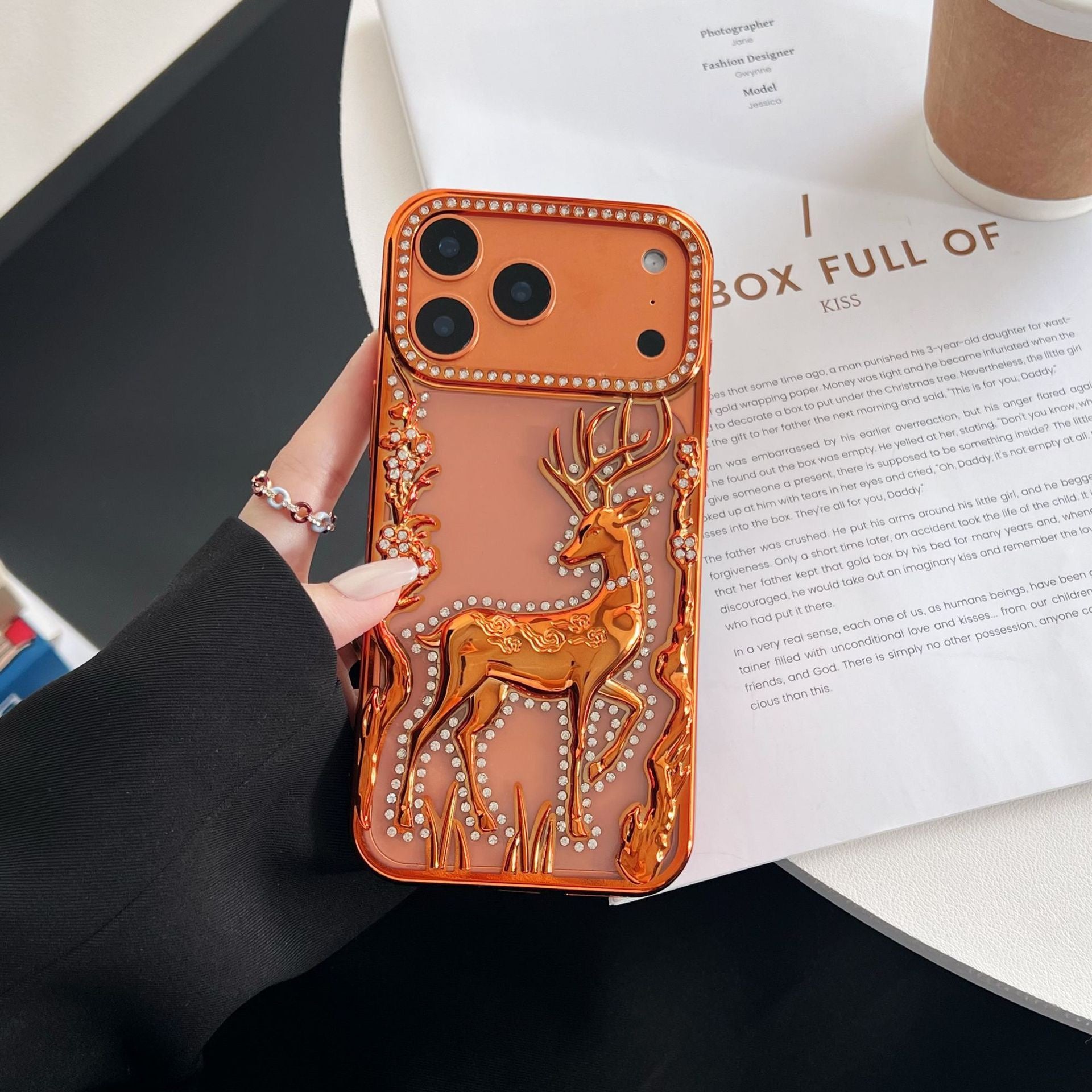 Royal Deer Embossed Luxe Case