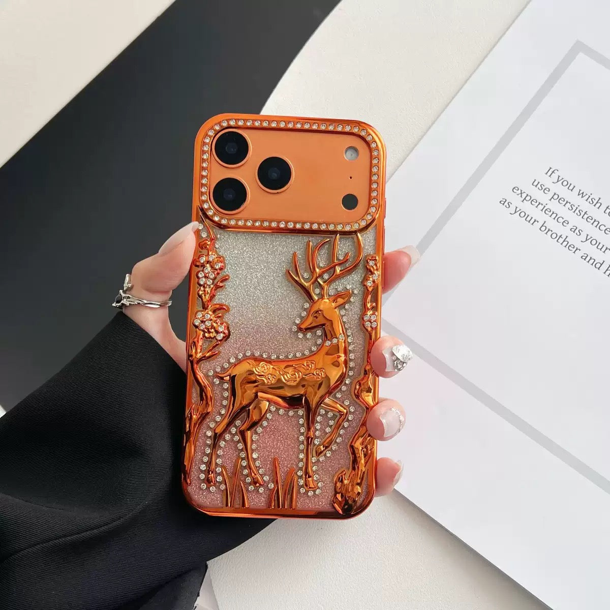Royal Deer Embossed Luxe Case