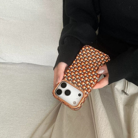 Bronze Metal Studded Luxe Case