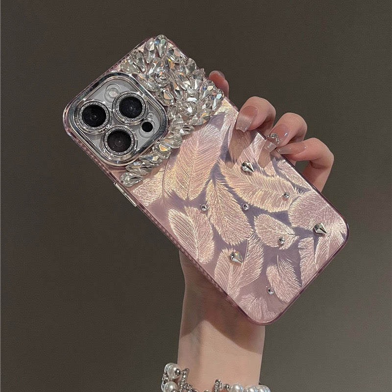 Handmade Diamond Ice Crystal Back Case