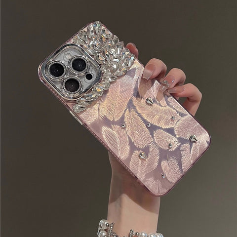 Handmade Diamond Ice Crystal Back Case