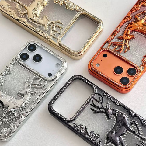 Silver Deer Embossed Luxe Case