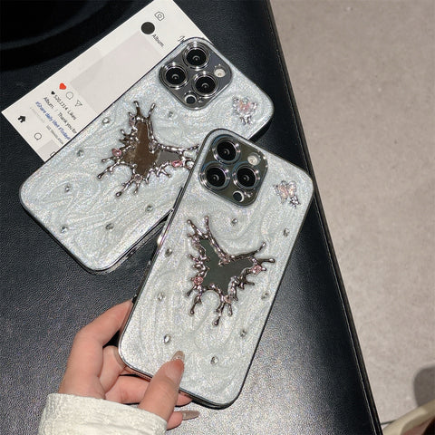 Crystal Butterfly Mirror Case