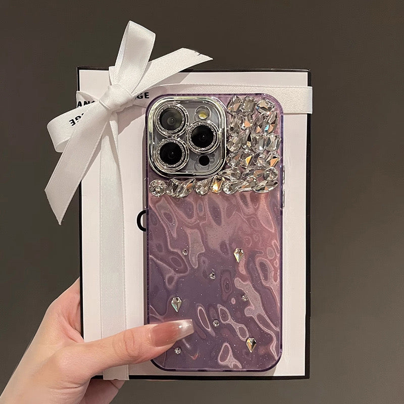 Diamond Ice Crystal Back Case