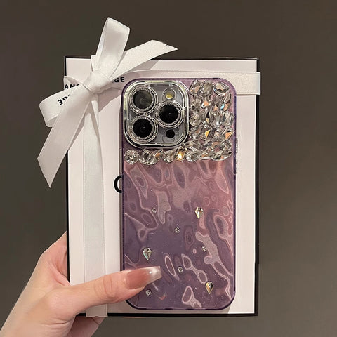 Diamond Ice Crystal Back Case