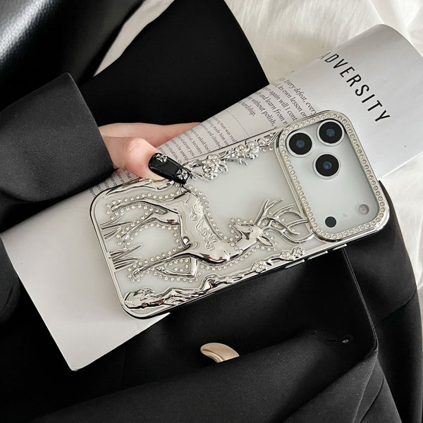 Silver Deer Embossed Luxe Case