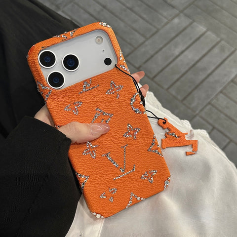 Designer Monogram Luxe Case (Orange)