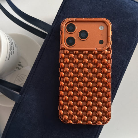 Bronze Metal Studded Luxe Case