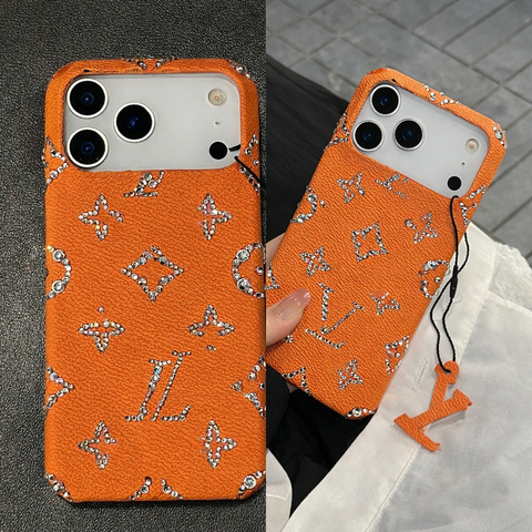 Designer Monogram Luxe Case (Orange)