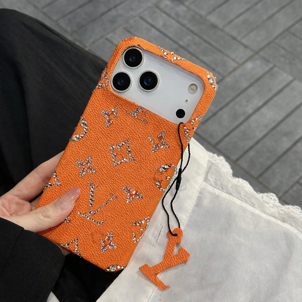 Designer Monogram Luxe Case (Orange)